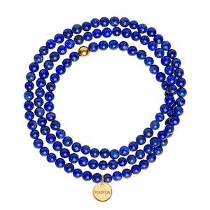 Lapis Lazuli Amuleto Wrap Bracelet - Small bead