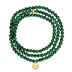 Malachite Amuleto Wrap Bracelet - Small bead