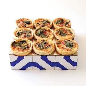 Savoury: Quiches Catering Box
