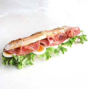 Salami & Egg Sandwich