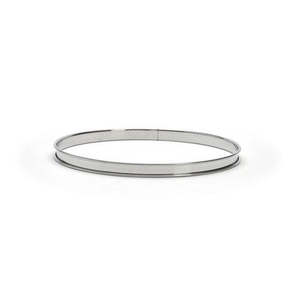 DeBuyer 26cm Stainless Steel Tart Ring rolled hedge
