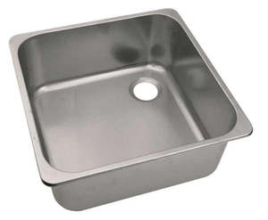 CAN Square Stainless Steel Sink - Semi-Polished