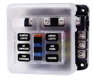 Campervan Electrical Nz: Fuse Box with Fuses and Stickers - 6 Way