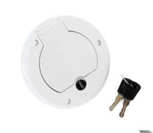 Campervan Plumbing Nz: Camec Water Filler with Cap/Lock White