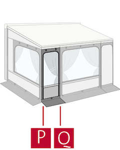 RV awnings: 4 meter Fiamma Privacy Room add on