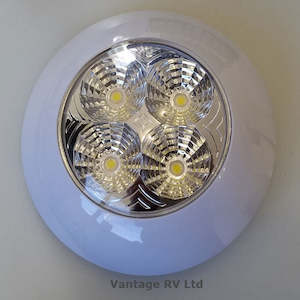White Light Fitting (Cool White) 120mm diam
