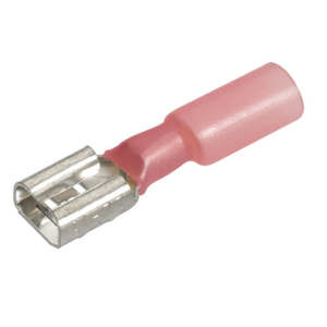 12 24 Volt Parts: 100 pack of hot glue shrink female blade terminals 2.5-3mm