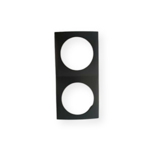 Ac 240 Volt Parts: Berker Black Double Frame