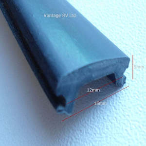 Wall Fittings: Rubber insert for aluminium profile on caravan