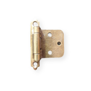 5 pairs of Decorative Semi Concealed Antique Brass Finish hinge