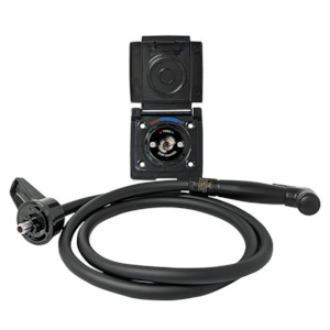 External Motorhome or Caravan Shower (Black)