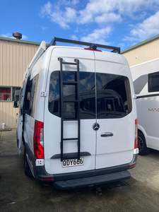 Sprinter/Crafter long roof rack with awning brackets and 4mtr awning