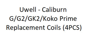 Accessories: Uwell - Caliburn G/G2/GK2/Koko Prime Replacement Coils (4PCS)