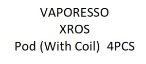 Pre Refilled Pod System: Vaporesso Xros Pod  4PCS