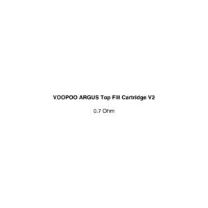 All Vape: VOOPOO ARGUS Top Fill Cartridge V2