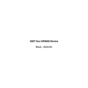 IGET SUN KP8000 PUFF DEVICE ONLY