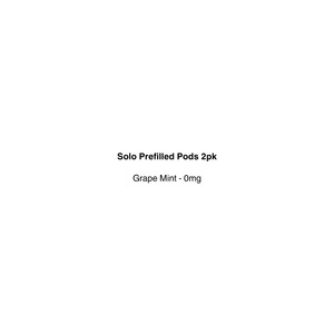 Solo Prefilled Pods 2pk NICOTINE FREE 0 mg