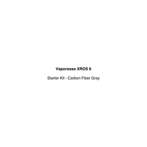 All Vape: Vaporesso - Xros 6 Starter Kit