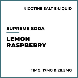 E Liquid Beverage: Supreme Soda Salts - Lemon Raspberry