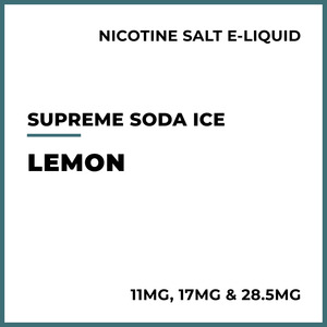 E Liquid Beverage: Supreme Soda (Ice) Salts - Lemon