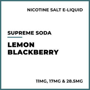 E Liquid Beverage: Supreme Soda Salts - Lemon Blackberry