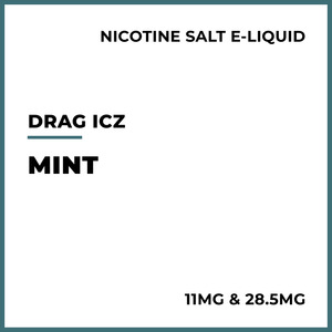 E Liquid Mint Iced Menthol: DRAG ICZ Salts - Mint