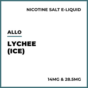 E Liquid Mint Iced Menthol: ALLO Salts - Lychee