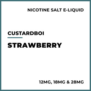 E Liquid Creamy: Custardboi Salts - Strawberry
