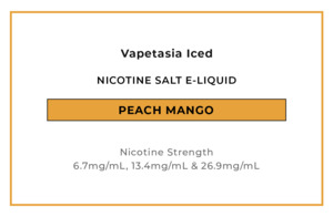 Vapetasia Iced Salts - Peach Mango