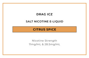 E Liquid Beverage: DRAG ICZ Salts - Citrus Spice