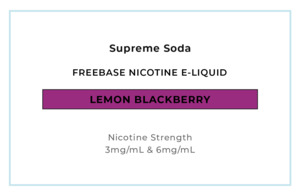 Supreme Soda - Lemon Blackberry