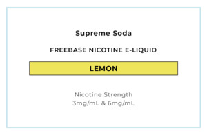 E Liquid Beverage: Supreme Soda - Lemon