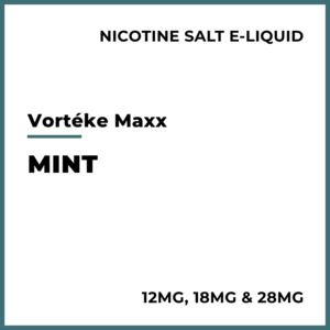 E Liquid Mint Iced Menthol: Vortéke Maxx Salts - Mint