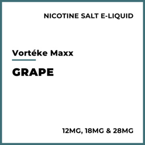 E Liquid Mint Iced Menthol: Vortéke Maxx Salts - Grape