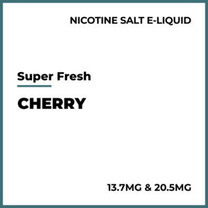 E Liquid Mint Iced Menthol: Super Fresh Salts - Cherry