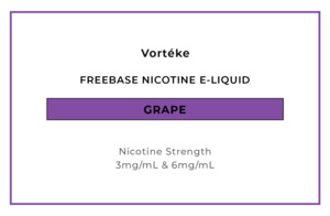 E Liquid Mint Iced Menthol: Vortéke Maxx - Grape