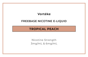E Liquid Mint Iced Menthol: Vortéke Maxx - Tropical Peach