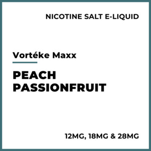 E Liquid Fruit: Vortéke Maxx Salts - Peach Passionfruit