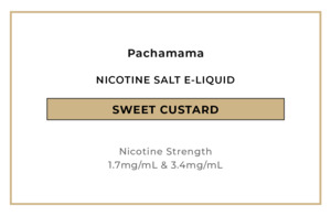 E Liquid Creamy: Pachamama Desserts - Sweet Custard