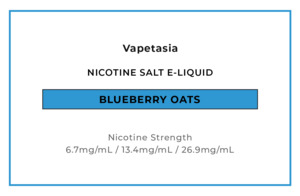 E Liquid Dessert Patisserie: Vapetasia Salts - Blueberry Oat
