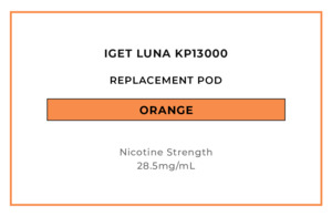 New Arrivals: IGET LUNA KP13000 Replacement Pod - Orange