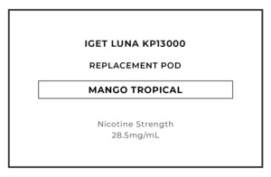 IGET LUNA KP13000 Replacement Pod - Mango Tropical