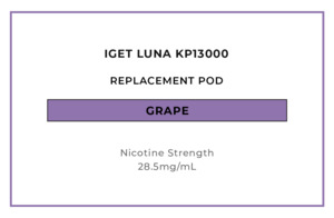 IGET LUNA KP13000 Replacement Pod - Grape