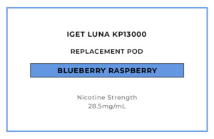 IGET LUNA KP13000 Replacement Pod - Blueberry Raspberry