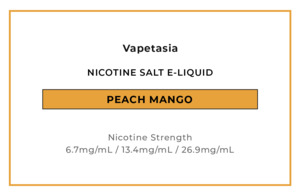 Vapetasia Salts - Peach Mango