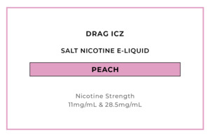 20mg Salts: DRAG ICZ Salts - Peach