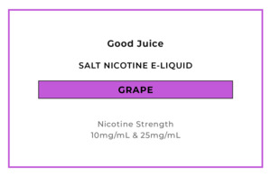25mg Salts: Good Juice Salts - Grape