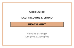 Good Juice Salts - Peach Mint