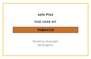 Hardware All: solo Plus Pod Vape Kit - Tobacco