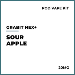 Grabit NEX+ Disposable Pod Vape Kit - Sour Apple
